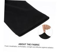 BAZEITFLOW 2 pièces Gants UV Manucure UV Protection Lampes pour Salon de Beauté Mi Doigts Noirs Courts Protection Peau et Flexibilité