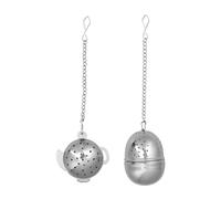 BAZEITFLOW 2 pièces Infuseur à Thé Inox avec Tamis à Mailles Fines Filtre Réutilisable pour Thé Vrac Résistant Goût pour Maison et Bureau