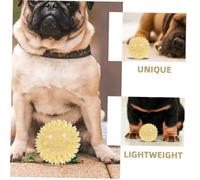 BAZEITFLOW 2 Pièces Interactif pour Chien Balle à Picots Résistante Mastication Anneau de Nettoyage des Dents pour Chiots et Chiens Moyens Dentaire