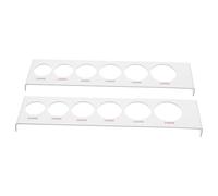 BAZEITFLOW 2 Pièces Jauges de Calibre à Cerises en Plastique Renforcé, 6 Anneaux, Règle Compacte Portable pour Mesure Précise du Diamètre des Fruits, Outil de Mesure Polyvalent pour Cerises,