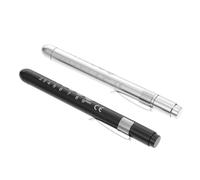 BAZEITFLOW 2 pièces Lampe Stylo Médicale LED Blanche Lampe Poche Infirmière Portable avec Clip et Règle Outil Inspection pour Hôpital et Examen