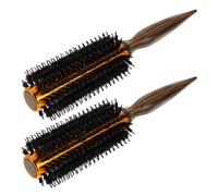 BAZEITFLOW 2 Pièces Lockenbürste Peigne Cheveux Bouclés Brosse à Cheveux Brosse à Curling Curling Hair Comb Coffee