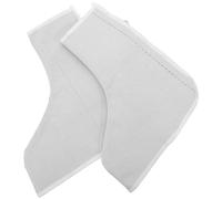 BAZEITFLOW 2 Pièces Lot de 2 Guêtres de Soudage en Toile Ignifugée Blanche 35 X 29 CM, Protection Jambes et Couvre-Chaussures Respirants et Résistants pour Travaux Industriels de Soudure