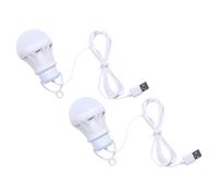 BAZEITFLOW 2 pièces Lot de Lampes LED Portables Suspendues USB pour Camping Extérieur Éclairage Tente et Marché Légère et Pratique
