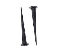 BAZEITFLOW 2 Pièces Lot de Piquets Aluminium pour Lampe de Jardin Accessoires pour Éclairage Extérieur LED Piquet de Terre Robuste avec Vis pour Chemins et Décor Paysager