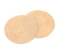 BAZEITFLOW 2 pièces Lot de Tapis Égouttoirs Naturels Luffa Porte-Savon Antidérapant Auto-drainant pour Barres de Savon Maintien Au Sec pour Salle de Bain et Cuisine Voyage