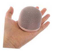 BAZEITFLOW 2 Pièces Microphone Métal Mesh Remplacement Tête Microphone Ball Head Compatible Studio Scène Enregistrement
