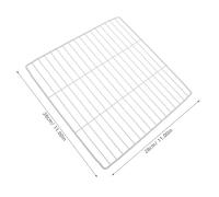 BAZEITFLOW 2 pièces Organisateur de Congélateur Filet Blanc Séparateurs de Rangement pour Étagères Optimise Espace et Améliore la Ventilation