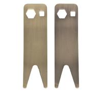 BAZEITFLOW 2 Pièces Outil Multifonction Guitare Clé à Molette Dentée pour Accordeur Potentiomètre Sélecteur Pickup et Switch Toggle Portable pour Maintenance Basse et Électrique