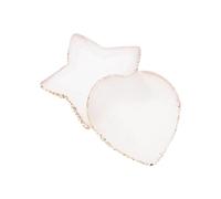 BAZEITFLOW 2 pièces Palette de Nail Art Résine Formes Étoile et Cœur Blanches Outils Affichage et Mélange Couleurs pour Salon et Usage Domestique