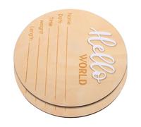 BAZEITFLOW 2 pièces Panneau Annonce Naissance Bois Panneau Prénom Accessoire Photo Hôpital Signalétique Naissance Simple