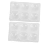 BAZEITFLOW 2 pièces Porcelain Ceramic Spot Plates Scientific Experiment Reaction Plates Smooth Surface for Chemical Analysis