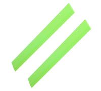 BAZEITFLOW 2 Pièces Règle de Mesure Tactile pour Aveugles en Pp Vert, Outil Portable et Facile à Identifier Toucher, pour L'apprentissage des Élèves Malvoyants à Domicile Déplacement