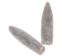 BAZEITFLOW 2 Pièces Spécimens Bélemnite Naturels Kit Fossiles Éducatif Décoration Enseignement Paléontologie pour Géologie