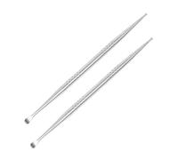 BAZEITFLOW 2 pièces Stylo de Détection Auriculaire Acier Inoxydable Double Tête Outil de Massage Auriculothérapie Antidérapant et Portable pour Points Dacupuncture