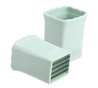 BAZEITFLOW 2 Pièces Trancheuse Fruits Inox Outil Pratique pour Couper Pastèque et Légumes Coupe Uniforme Sécurisée avec Protection Gadget Cuisine et Facile à Utiliser