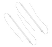 BAZEITFLOW 2 Pièces Tube Chauffant en Quartz 23cm Câble, Lot de 2 Éléments Chauffants Infrarouges Dépolis pour Radiateurs D’appoint Électriques, Résistance Silencieuse à Haute Température,