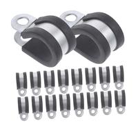 BAZEITFLOW 20 pièces Colliers de Serrage Acier Inoxydable Protection Câble Tendeur Bracket pour Tuyaux et Freins Installation Facile et Résistante