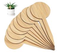 BAZEITFLOW 20 Pièces Étiquette Planter Épais T Forme Pancarte Potager Miniature pour Jardin et Semis Décoration Naturelle Facile à Insérer Label pour Plantes et