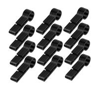 BAZEITFLOW 20 pièces Lot de Crochets Antidérapants pour Lampe Frontale Clips Casque Sécurité Support Éclairage Fiable et Léger Fixation Confortable pour Casque de Travail
