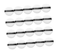 BAZEITFLOW 20 pièces Lot de Houppettes Maquillage Petites Doux pour Applicateurs Confortables pour Fond de Teint et Correcteur Outils Cosmétiques pour Filles Blanc Usage Couleur Aléatoire