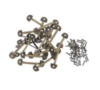 BAZEITFLOW 20 pièces Lot de Poignées Tiroir Mini de Zinc Rétro pour Meubles Boutons Durables pour Placards Armoires Commodes et Cuisines