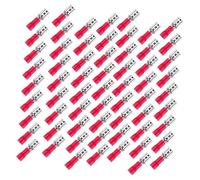 BAZEITFLOW 200 pièces Connecteurs Femelles Isolés à Sertir à Fourche Pré-isolées pour Fils Utilisation Électrique Réparation