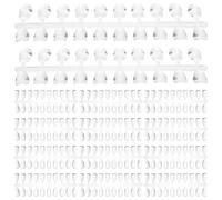 BAZEITFLOW 200 pièces Palette Couleur Ongles Transparent Outils Pratiques Présentoir Vernis Manucure Salon