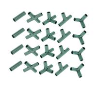 BAZEITFLOW 20pièces Raccords De Tuyaux De Plantation à Trois Quatre Et Deux Voies pour Support De Plantes Balcon Ou Extérieur