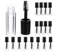 BAZEITFLOW 20pièces Tubes de Mascara Vides Transparents Mini Flacons de Mascara Rechargeables Contenants Réutilisables pour Cils