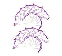 BAZEITFLOW 24 pièces Bâtons de Ruban de Mariage Étoile avec Clochettes Baguettes Légères Fée avec Ruban Décoration Interactive pour Fêtes Mariages et Cérémonies