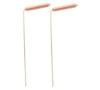 BAZEITFLOW 2pièces Baguettes Sourcier Cuivre Précises Et Portables pour Recherche Eau Chasse Fantômes Localisation Or Outils Divinatoires Légers pour Usage Maison Et Extérieur