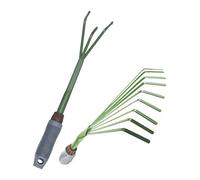 BAZEITFLOW 2pièces Kit De Râteaux De Jardin Portable Outils Multi-usages pour Ameublir Sol Et Plantes Extérieur