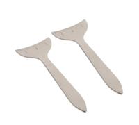 BAZEITFLOW 2pièces Outil De Mesure Acier Inoxydable Pour Yeux Règle De Mesure Profondeur Et Du Creux Oculaire Pour Maquillage Précis