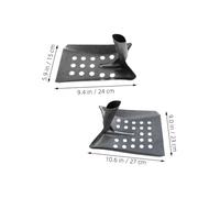 BAZEITFLOW 2pièces Pelle De Tamisage Métal Robuste pour Débouchage De Canalisations Nettoyage De Drainage Et Utilisation Polyvalente Extérieure