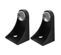 BAZEITFLOW 2pièces Porte-savon Magnétique Mural Noir Rangement Salle De Bain Et Cuisine Design Élégant Fixation Par Ventouse Simple Sur Carrelage