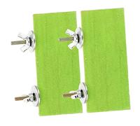 BAZEITFLOW 2pièces Rectangulaires pour Perroquets De Supports pour Oiseaux Accessoires De Cage à Oiseaux