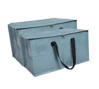 BAZEITFLOW 2pièces Sacs De Déménagement Pliables avec Fermeture Éclair Poignées pour Ranger Vêtements Et Utiles pour Et Déplacements