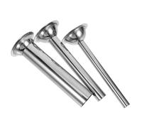 BAZEITFLOW 3 Pièces Kit Tube Machine Saucisse Acier Inoxydable Outil Remplissage Saucisses Facile à Nettoyer pour Viande Porc Dinde Venaison