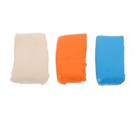 BAZEITFLOW 3 Pièces Lot de 3 Pâtes Nettoyantes pour Outils de Manucure, Argile D’Entretien pour Embouts de Ponceuse à Ongles, Nettoyage Professionnel des Accessoires Nail Art, Compact et