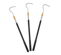 BAZEITFLOW 3 pièces Lot de Crochets Télescopiques pour Grenier Tiges Extensibles avec Crochet Solide Outil Robuste pour Ouverture Fenêtre Toit et Auvent Rv Réglable et Stable