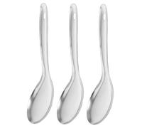 BAZEITFLOW 3 pièces Lot de Cuillères à Riz Acier Inoxydable Légères et avec Poignée Ergonomique Cuillères de Cuisine pour Restaurant et Usage Quotidien
