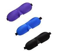 BAZEITFLOW 3 pièces Masques de Sommeil Profilés Réglables pour Dormir Voyage Sieste Confortables Occultants avec Motifs Étoile Lune Adaptés à Toutes
