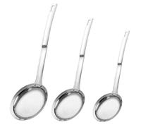 BAZEITFLOW 3 Pièces Passoire Inox Tamis Maille Fine Multi Usage pour Filtrer Huile Soja Jus Légumes Ustensile Cuisine Résistant et Pratique