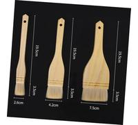 BAZEITFLOW 3 pièces Pinceaux à Huile Lot pour Barbecue et Cuisson Brosse Polyvalente pour Badigeonner Sauces et Huiles Accessoire Pratique et Facile à Utiliser Cuisine