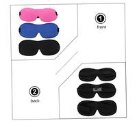 BAZEITFLOW 3 pièces Sommeil Occultant et Bande Élastique Lot de Couleurs pour Dormir Confortablement et Voyager