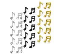 BAZEITFLOW 30 Ballons en Aluminium Notes de Musique - Décorations de Fête Thématique Musicale - 6 Couleurs - Ballons Réutilisables pour Concerts Anniversaires et Soirées à Thème