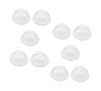 BAZEITFLOW 30 pièces Demi-sphères Transparentes Plastique pour Boules de Neige DIY Accessoires de Décoration de Noël pour Création de Miniatures Villages et Scènes Festives Ornements Clairs