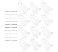 BAZEITFLOW 30 Pièces Lot de 30 Clips Transparents pour Stores Vénitiens et Enrouleurs, Supports de Maintien 2 Pouces, Fixation Robuste en Plastique pour Fenêtres, Maison et Bureau