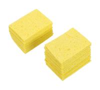 BAZEITFLOW 30 Pièces Lot de 30 set de Éponges Rectangulaires 35X55 MM en Mousse Haute Température pour Nettoyage Tête de Fer à Souder, Accessoires de Soudage Résistants, Nettoyant pour